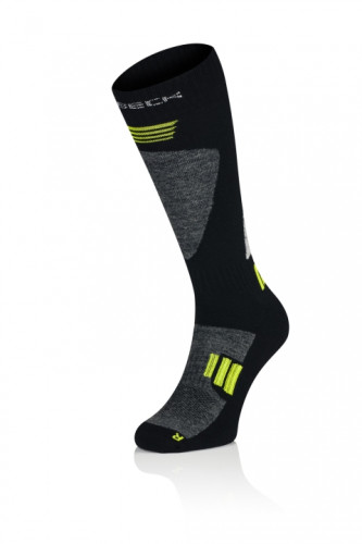 Купить Носки Brubeck Ski Forse черно-зеленый в Красноярске