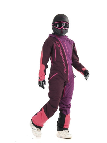 Комбинезон сноубордический Dragonfly Premium Woman Purple&Brown в Красноярске