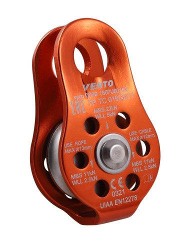  Блок-ролик одинарный Спасатель Люкс дюраль Венто в Красноярске  