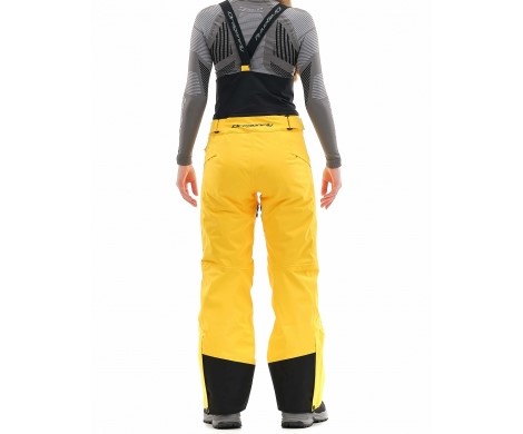 Брюки горнолыжные Dragonfly Gravity Premium Woman Yellow-Dark Ocean в Красноярске