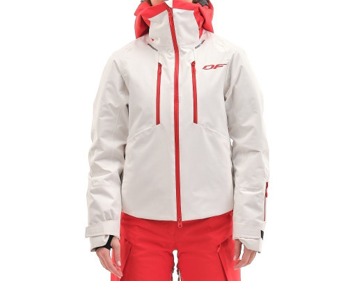 Куртка горнолыжная Dragonfly утепленная Gravity Premium Woman Gray-Red в Красноярске