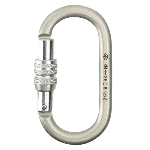  Карабин Вертикаль овал стальной Люкс с муфтой (кейлок) в Красноярске  