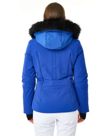 Куртка горнолыжная Poivre Blanc с иск.мехом W24-0802-WO/A синий в Красноярске