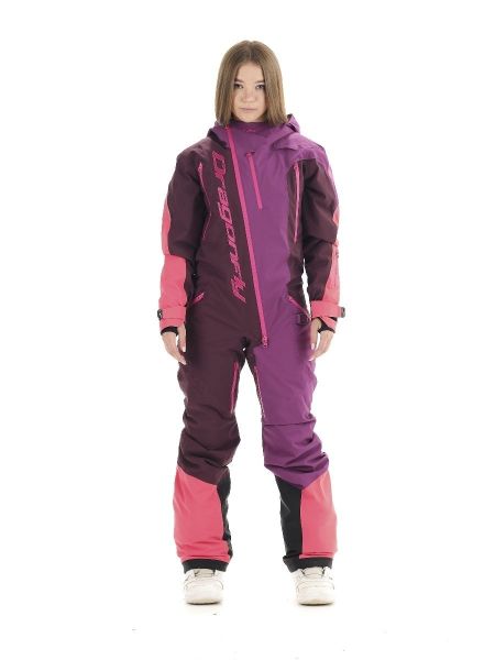 Комбинезон сноубордический Dragonfly Premium Woman Purple&Brown в Красноярске