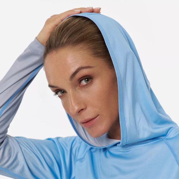 Лонгслив Finntrail женский Venus Hood W 6621 LightBlue в Красноярске