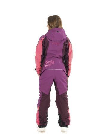 Комбинезон сноубордический Dragonfly Premium Woman Purple&Brown в Красноярске