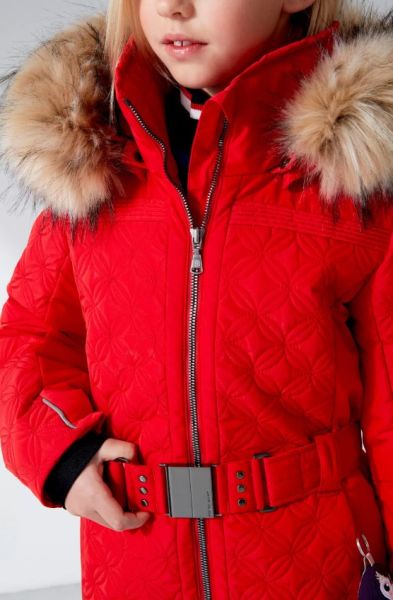 Куртка горнолыжная Poivre Blanc с иск.мехом W21-1003-JRGL/A красный в Красноярске