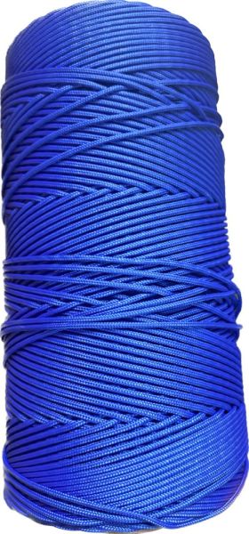 Шнур ПА плетеный 16-ти пр.с ПА серд.d 3мм зеленый,синий в Красноярске  