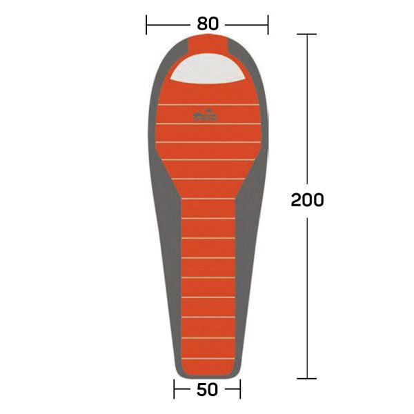 Спальный мешок Tramp Fjord T-Loft Compact 0 оранжевый