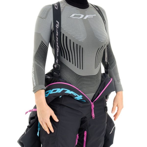 Комбинезон сноубордический Dragonfly Premium Woman Black-Pink 2023 в Красноярске