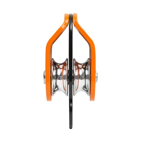  Блок-ролик Вертикаль двойной дюралевый с подшипником в Красноярске  