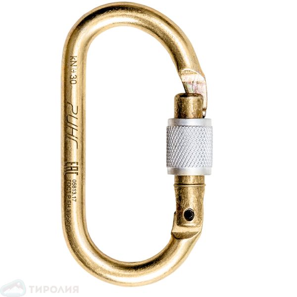  Карабины Ринг сталь овал (keylock) 3000 (10шт) в Красноярске  