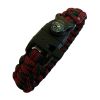 Браслет Следопыт из паракорда со свистком,компасом и огнивом,26х2см PF-PD-04
