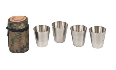 Рюмка Следопыт 25 мл,в oxford camo pixel тубе(4 шт)