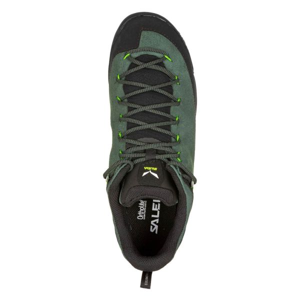 Купить ботинки salewa ms wildfire leather raw green/black в Красноярске