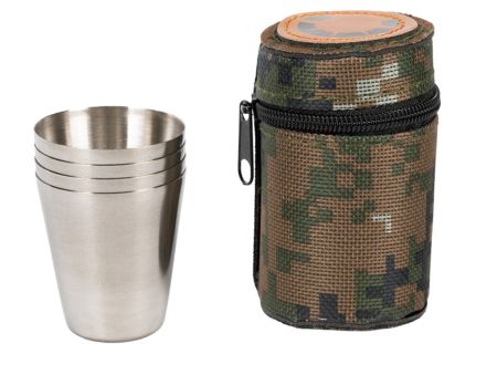 Рюмка Следопыт 25 мл,в oxford camo pixel тубе(4 шт)