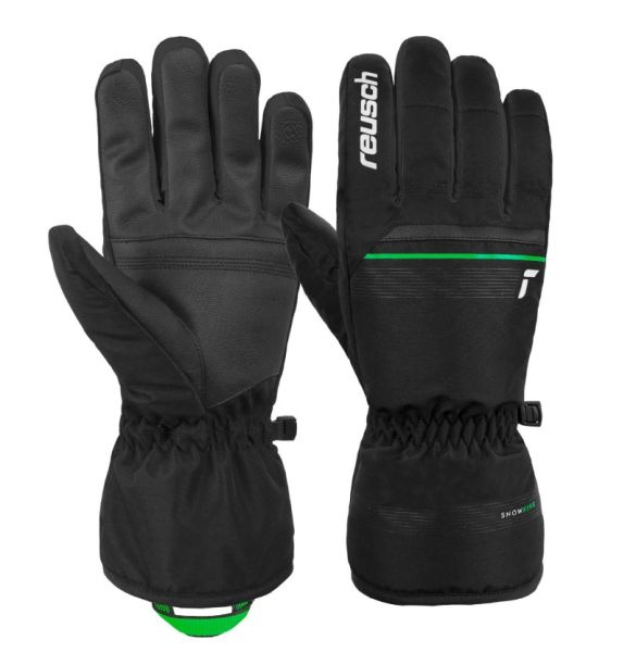 Перчатки Reusch Snow King Black/Neon Green в Красноярске