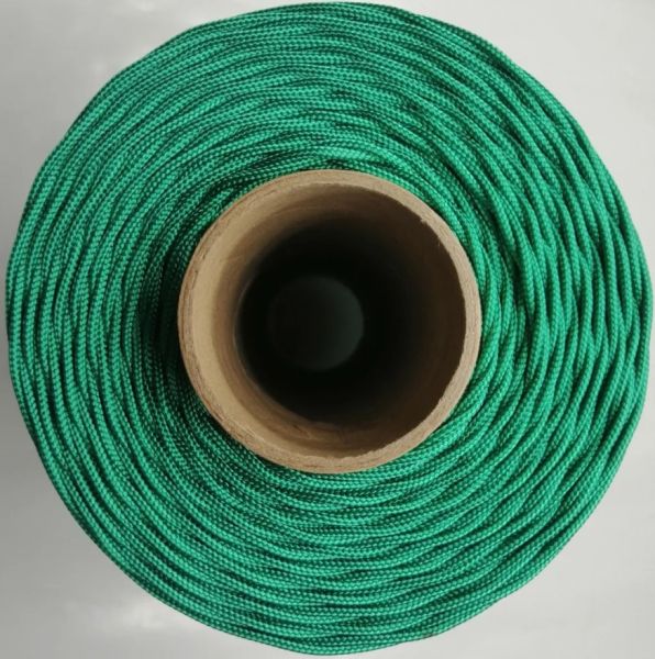  Шнур ПА плетеный 16-ти пр.с ПА серд.d 3мм зеленый,синий в Красноярске  