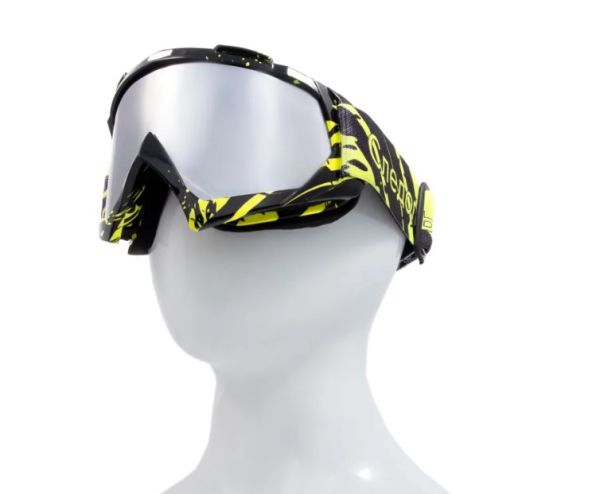 Купить очки мотоциклетные/снегоходные следопыт м6,линзы chrome silver+ transparent в Красноярске