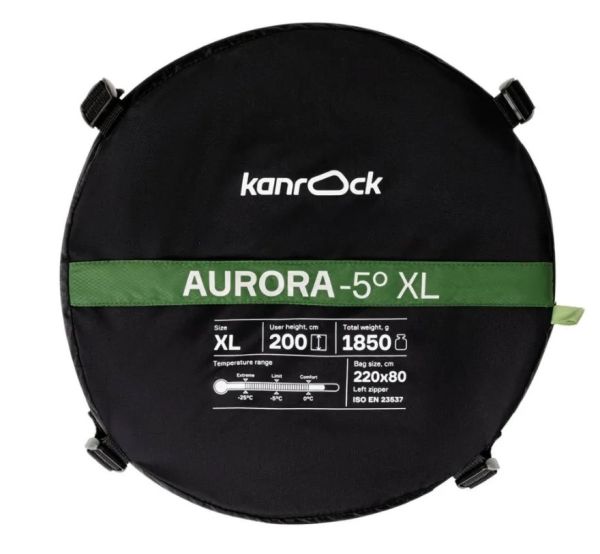 Спальник Kanrock Aurora -5 XL Green правый