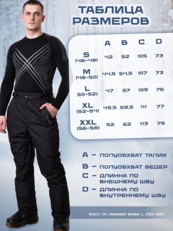 Брюки мужские "Saimaa" черный в Красноярске