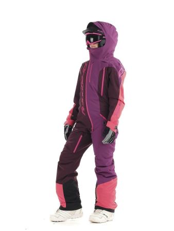 Комбинезон сноубордический Dragonfly Premium Woman Purple&Brown в Красноярске