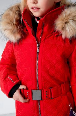 Куртка горнолыжная Poivre Blanc с иск.мехом W21-1003-JRGL/A красный в Красноярске