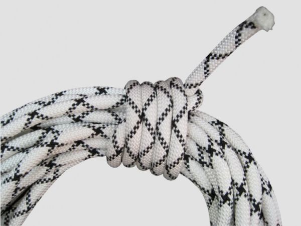  Веревка Шнур статика д.10 мм.48 пр.аб белый в Красноярске  