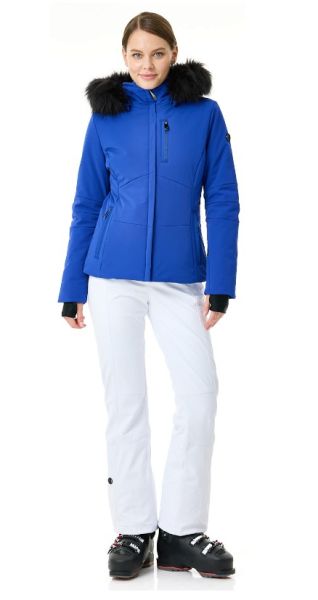 Куртка горнолыжная Poivre Blanc с иск.мехом W24-0802-WO/A синий в Красноярске