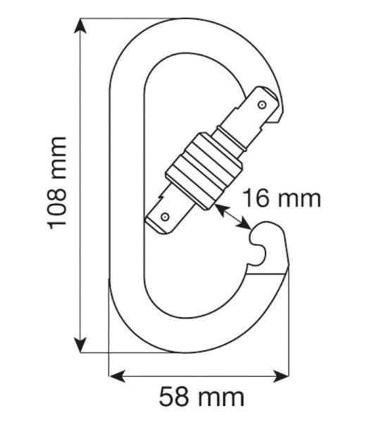  Карабин Camp Oval Standart-Lock в Красноярске  